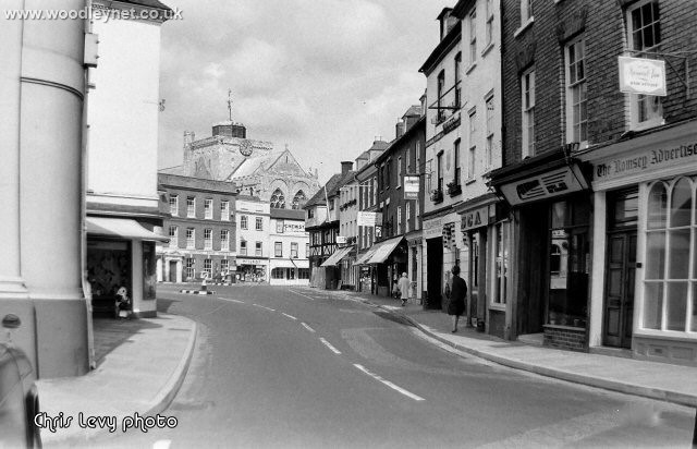 Romsey Abbey looking from the Hundred 1960's