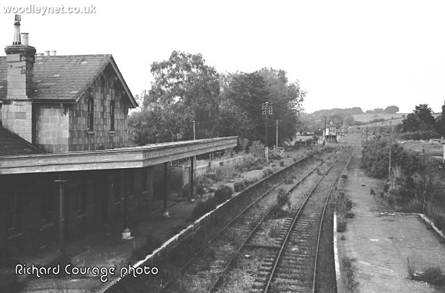 Stockbridge railway station after closure